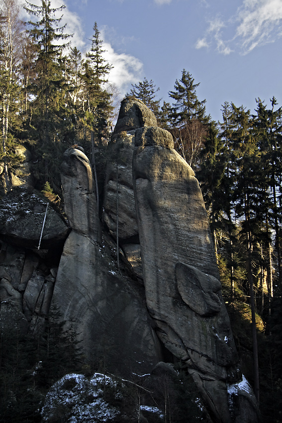 Pillars at the "Virgin Mary Cave" - larger format