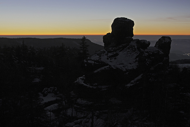 Evening on "Heuscheuer" - smaller format
