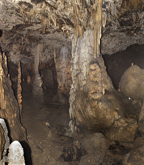 In the "Punkva cave" - smaller format