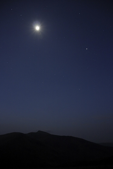 Moon over the "Mt. Bliznica" - smaller format