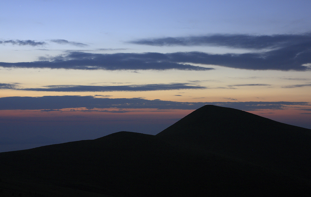 "Mt. Stih" in aurora - larger format