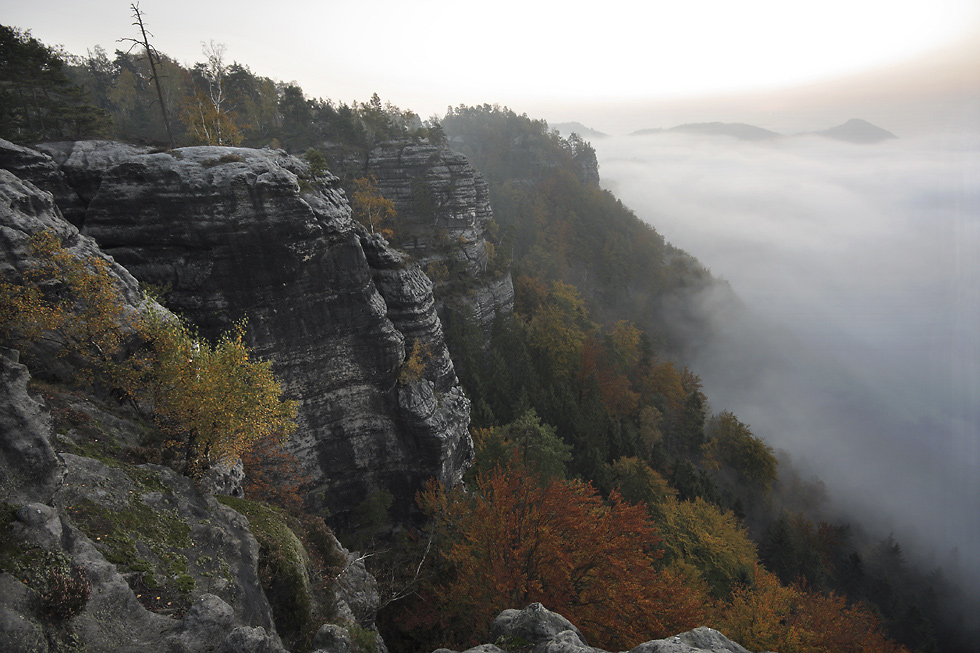 Rocks over clouds - larger format