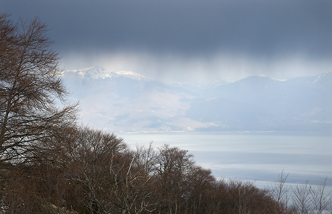 Shower over the lake - smaller format