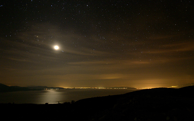 Night over the "Volos Gulf" - smaller format