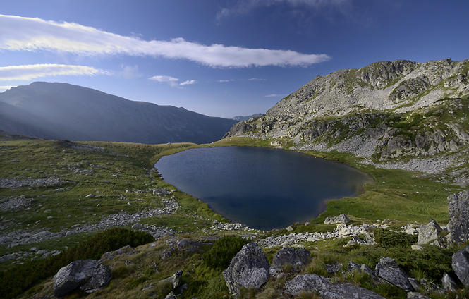 Jezero pod Peleagou - men formt