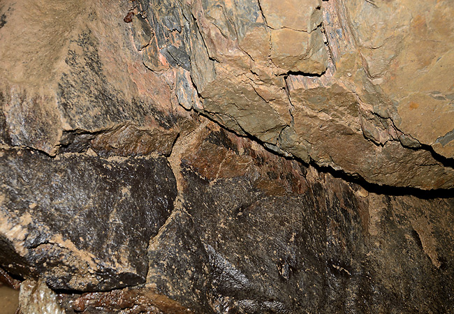 The boundary of the limestone and sandstone - smaller format