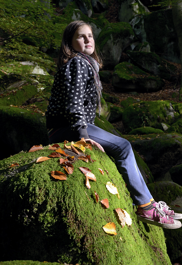 On the boulder - larger format
