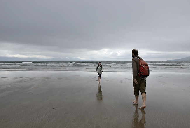 On the beach - smaller format