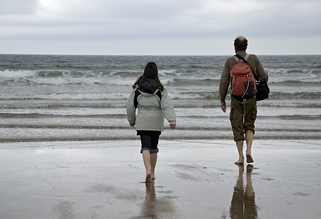 On the beach - smaller format