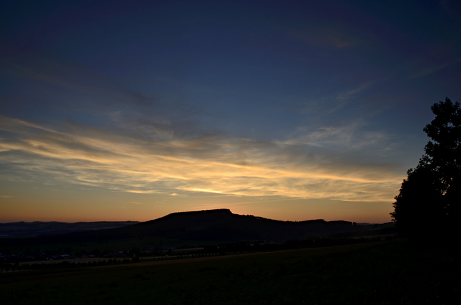 Sunset behind "Osta" - smaller format
