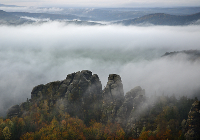 Mlha nad Labem - menší formát