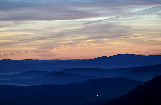 Dawn over "Jesenky" - smaller format