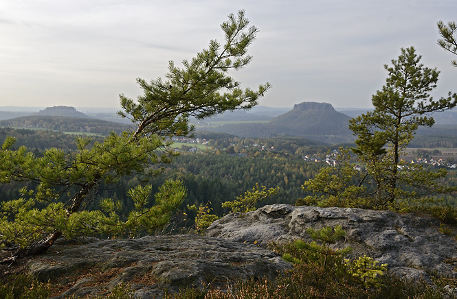 Knigstein a Lilienstein - men formt