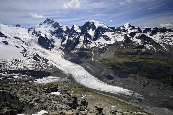 Ledovec Morteratsch - men formt