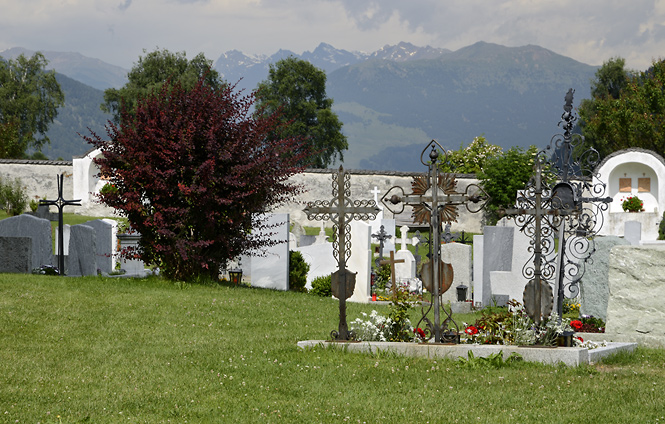 In the cemetery - smaller format