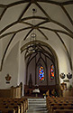 Interiér kostela v Zuoz - hlavní odkaz