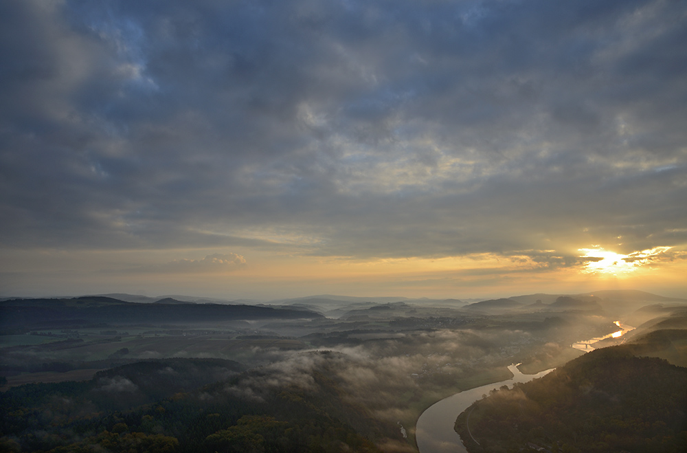 Dawn over "Bad Schandau" - larger format