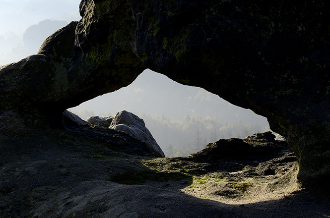 On the rock - smaller format