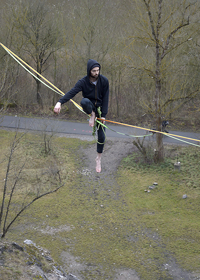 On the slackline - smaller format