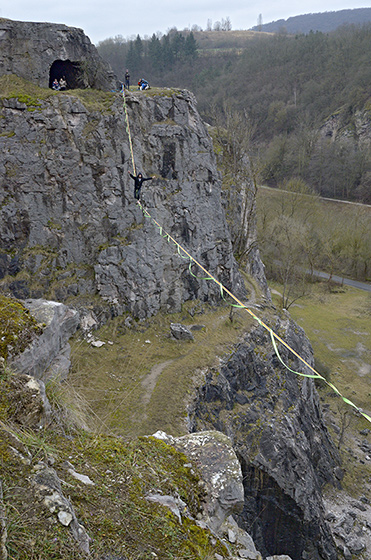 On the slackline - smaller format