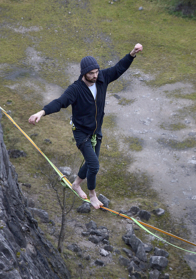 On the slackline - smaller format