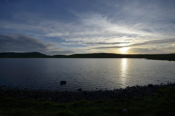 Evening at the lake - smaller format