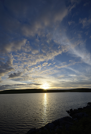 Evening at the lake - smaller format