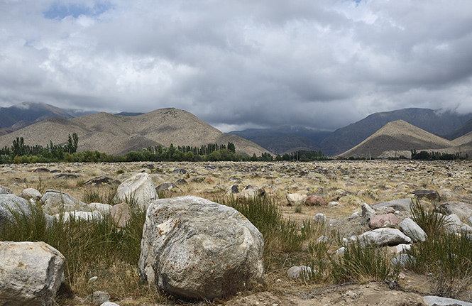 Petroglyfov pole - men formt