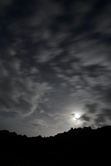 Moon and mountains - smaller format