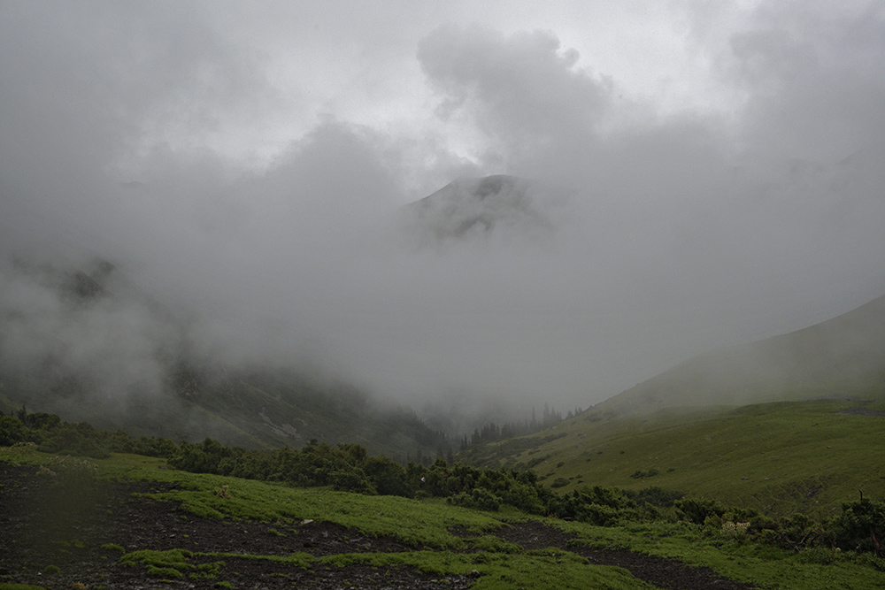 In clouds - larger format
