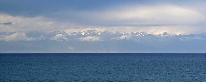 Mountais behind lake - smaller format
