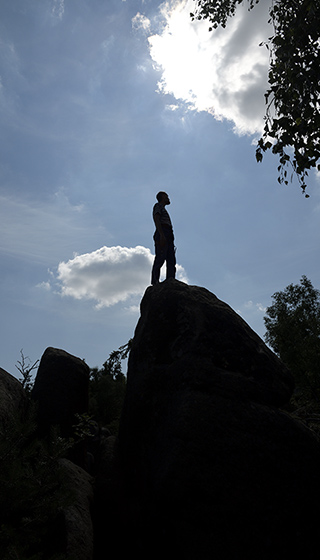 On the rock - smaller format