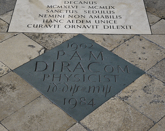 P. A. M. Dirac - men formt