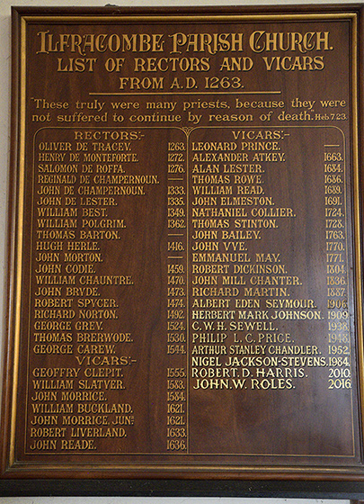 Ilfracombe parishes - smaller format
