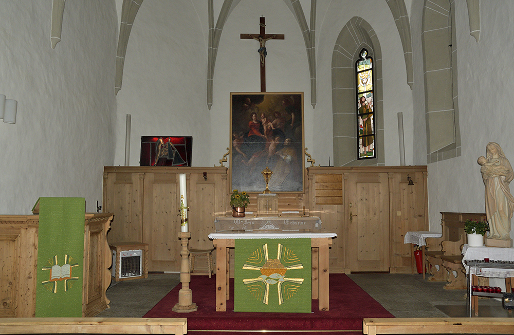 In <I>Zuoz</I> town - larger format