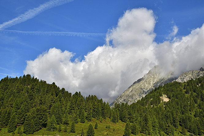 Clouds and mountains - smaller format