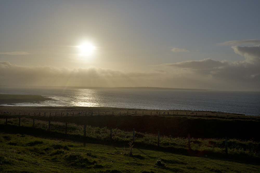 Evening at the sea - larger format