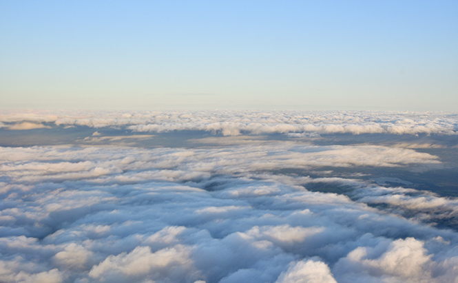 Over clouds - smaller format