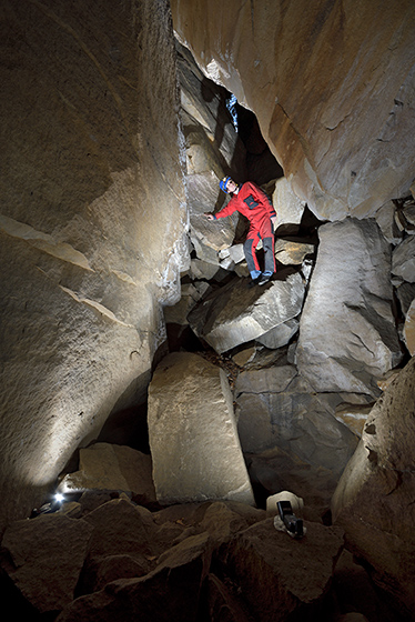 In caves of "Labe Canyon" - smaller format