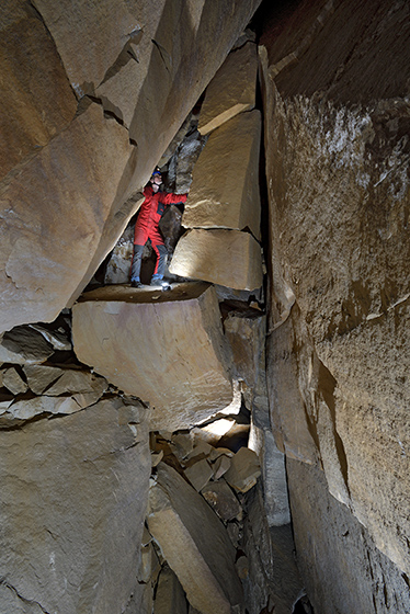 In caves of "Labe Canyon" - smaller format