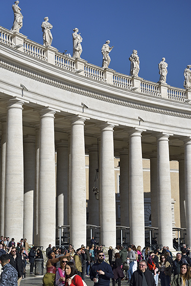Bernini`s colonnade - smaller format