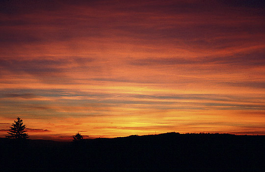 Sunset from "Modany" - smaller format