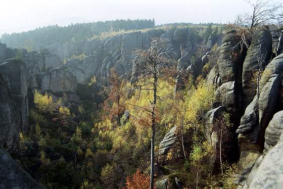 Pohled se Sup brny do Kovovy rokle - men formt