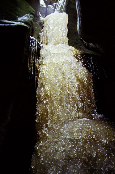 Icefall into the Cave - smaller format