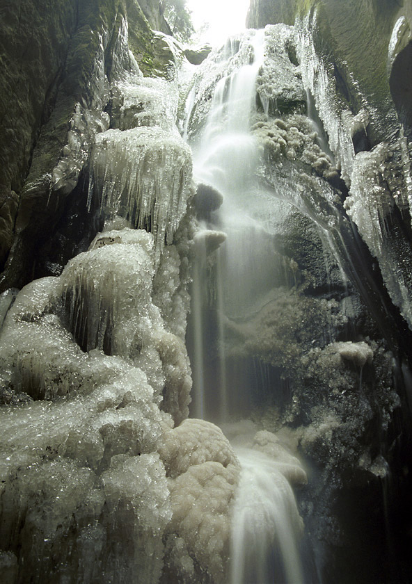 Adršpašský vodopád v zimě - větší formát