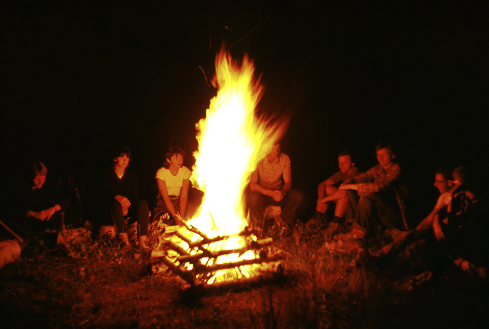 At the bonfire - larger format