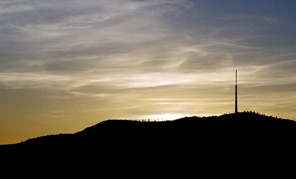 Sunset behind "Cukrk" - smaller format