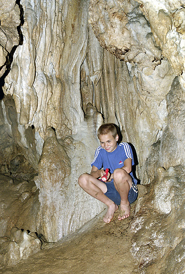 In the "Vranovec" cave - smaller format