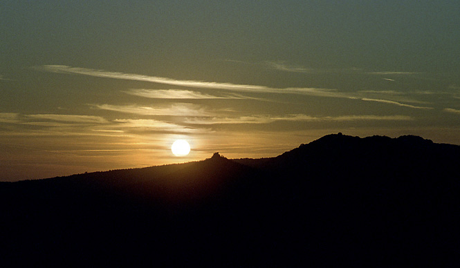 Západ Slunce s Košťálova - menší formát