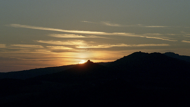 Západ Slunce s Košťálova - menší formát